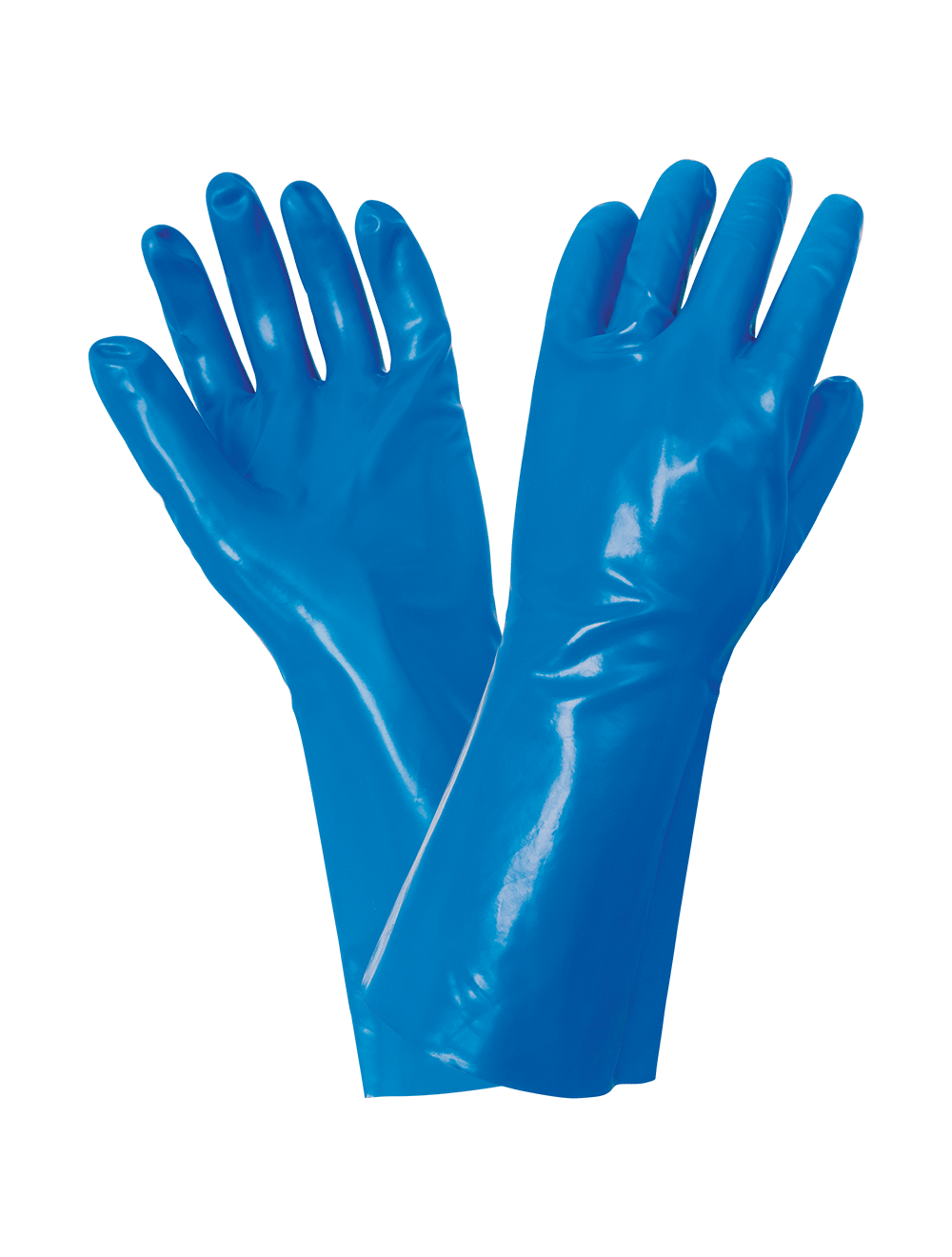 FrogWear® - 411 - Unsupported Gloves - nitrile coating - blue