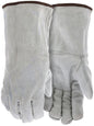Cowhide Split Leather Welding Gloves, CV-C+ Grade, Fleece-Lined, Gauntlet Cuff