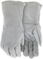 Cowhide Split Leather Welding Gloves, Fleece Lined, Wing Thumb, Ladies