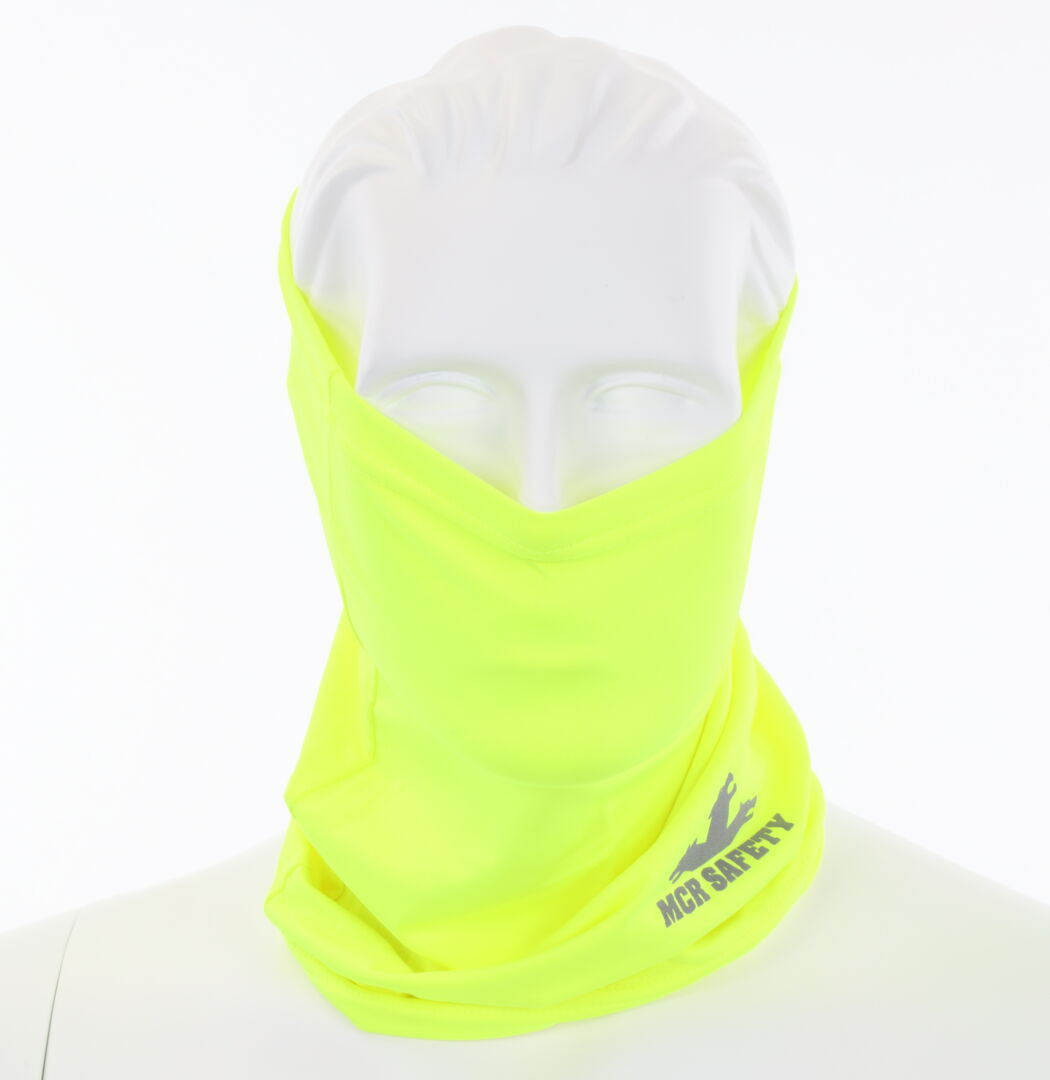 MCR Safety CGNG8 - MCR Safety Cooling Gear - Hi-Visibility Cooling Neck Gaiter - Lightweight Stretch Polyester Spandex Fabric - Machine Washable - Treated to Resist Odors — manufacturer image 2