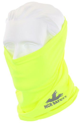 MCR Safety CGNG8 - MCR Safety Cooling Gear - Hi-Visibility Cooling Neck Gaiter - Lightweight Stretch Polyester Spandex Fabric - Machine Washable - Treated to Resist Odors