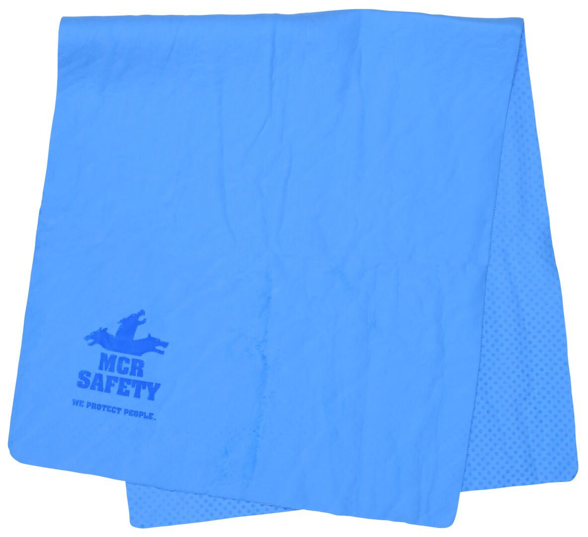 MCR Safety CGT03 - MCR Safety Cooling Gear - 1 Piece Blue Cooling Towel - Lightweight PVA Fabric - Machine Washable - Measures 30 x 14 Inches - Reusable Container to Safely Store After Use — manufacturer image 4
