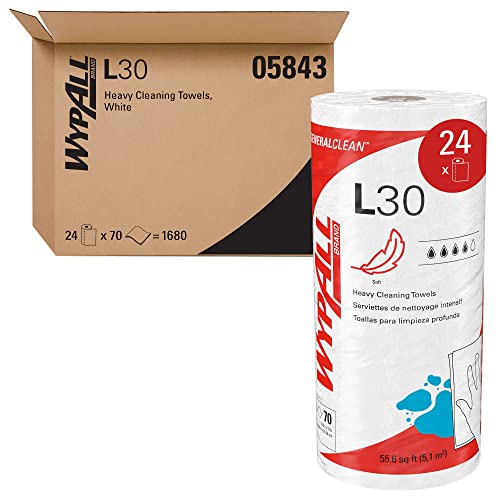 Kimberly-Clark Professional (Case / 24) WypAll L30 Wipers Small Roll - 05843
