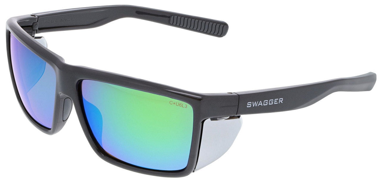 MCR Safety SR2 - Swagger® SR2 Series Safety Glasses - Soft TPR Nose Pad and Temple Ends - Detachable Side Shields — Sold by Pair — manufacturer image 13