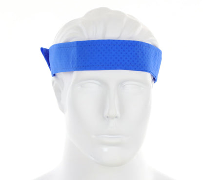 MCR Safety CGBD03 - MCR Safety Cooling Products - 1 Piece Blue Cooling Bandana - Lightweight PVA Fabric - Machine Washable - Measures 30.3 x 1.7 Inches - Reusable Container to Safely Store After Use — manufacturer image 2