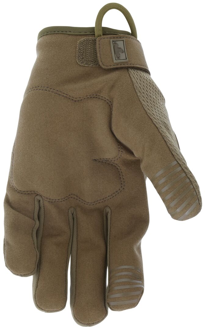 963 - MCR Safety Mechanics Gloves with TaskFit™ Design - Military 499 Tan Synthetic Leather Palm - Nylon Spandex Back with Reflective Logo - Adjustable Hook and Loop Wrist Closure - D3O ® Padded Palm - Super Stretch Knuckle Region for Greater Comfort