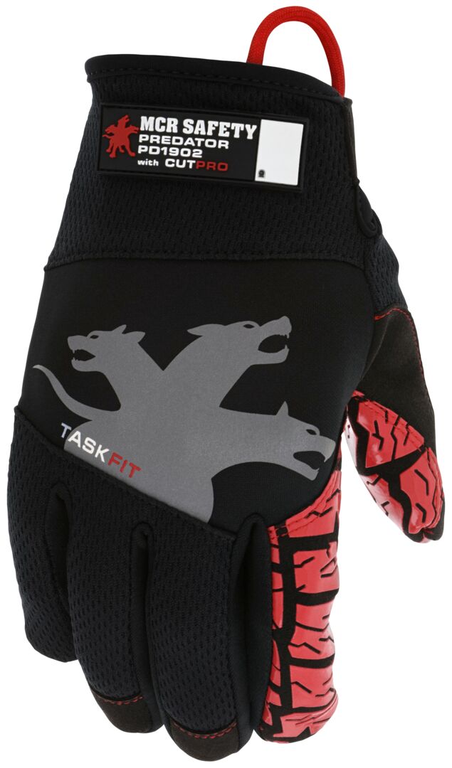 PD1902 - Predator® TaskFit™ Mechanics Gloves - HyperMax® HPPE Cut-Resistant Palm Liner - Synthetic Leather Palm - Silicone Tread Grip - Box Handling Glove - Super Stretch Knuckle Region for Greater Comfort