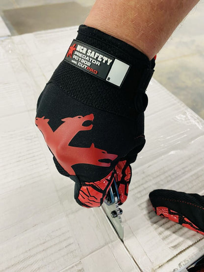 PD1902 - Predator® TaskFit™ Mechanics Gloves - HyperMax® HPPE Cut-Resistant Palm Liner - Synthetic Leather Palm - Silicone Tread Grip - Box Handling Glove - Super Stretch Knuckle Region for Greater Comfort