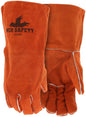 Cowhide Split Leather Welding Gloves, Select B+ Grade, Cotton Drill Lining