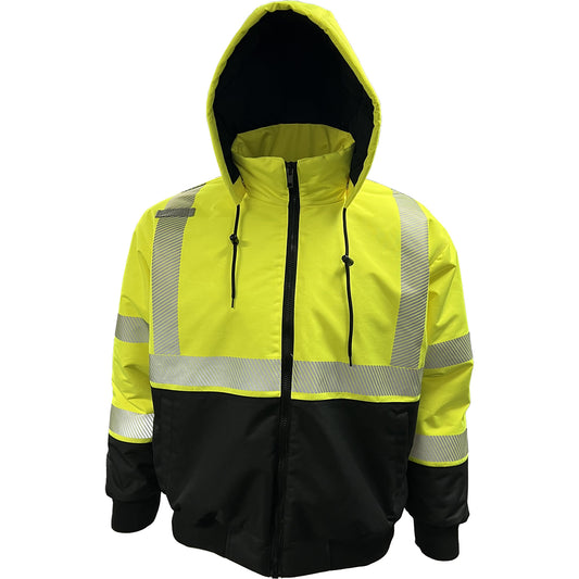 Reflective Apparel™: ANSI Type R Class 3 Heavy-Duty Waterproof High-Visibility Jacket