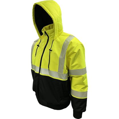 Reflective Apparel™: ANSI Type R Class 3 Heavy-Duty Waterproof High-Visibility Jacket