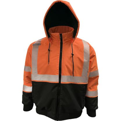 Reflective Apparel™: ANSI Type R Class 3 Heavy-Duty Waterproof High-Visibility Jacket