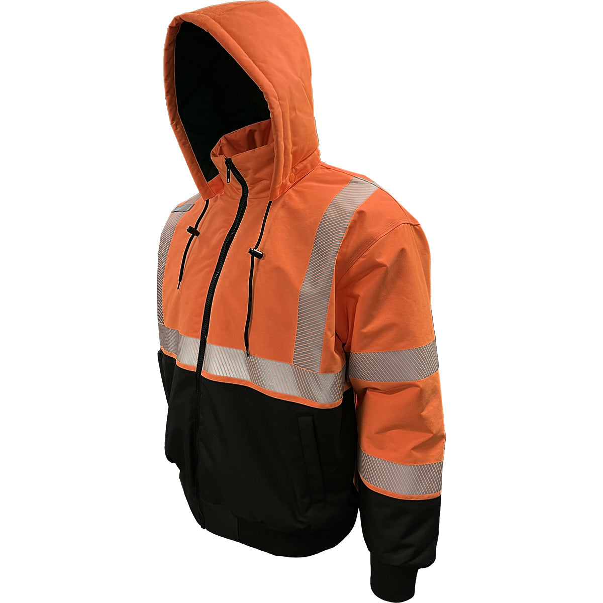 Reflective Apparel™: ANSI Type R Class 3 Heavy-Duty Waterproof High-Visibility Jacket
