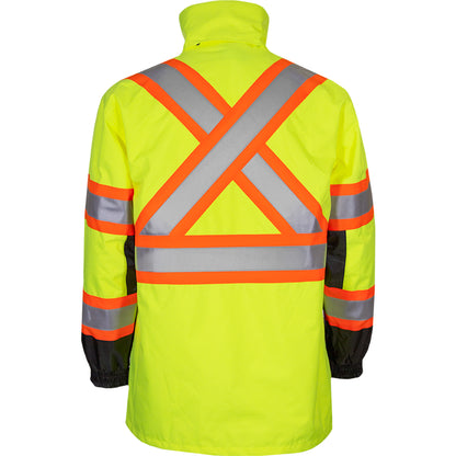 PIP Reflective Apparel 431CX ANSI Type R Class 3 Waterproof 3-Seasons Parka with X-Back - Outer Shell