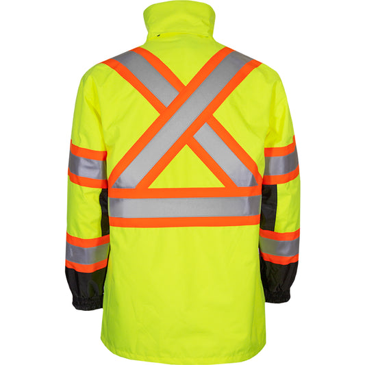 PIP Reflective Apparel 431CX ANSI Type R Class 3 Waterproof 3-Seasons Parka with X-Back - Outer Shell