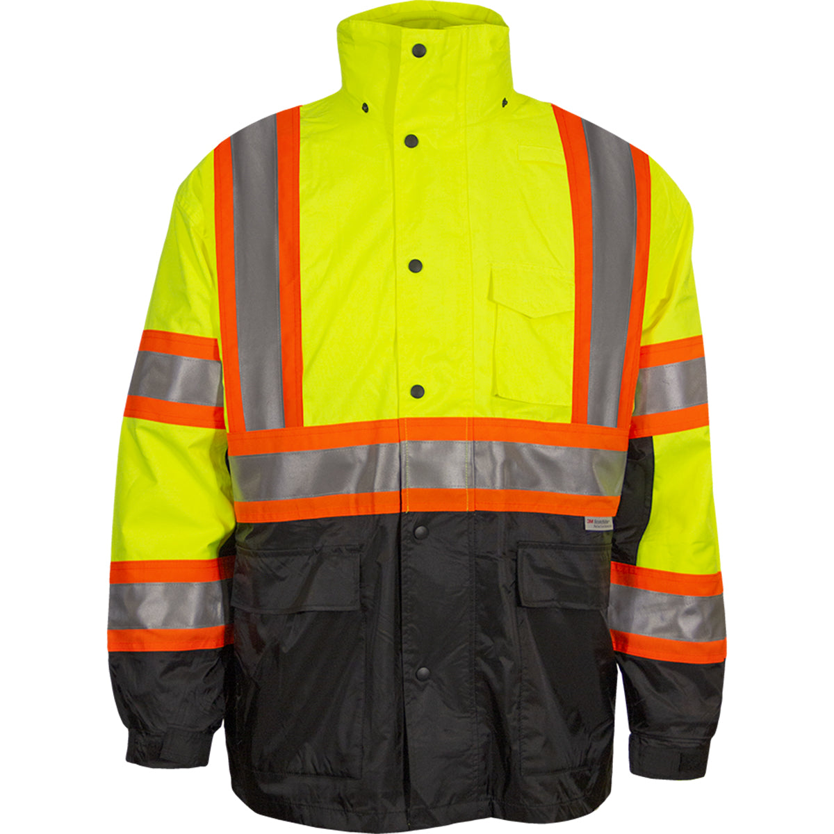 PIP Reflective Apparel 431CX ANSI Type R Class 3 Waterproof 3-Seasons Parka with X-Back - Outer Shell