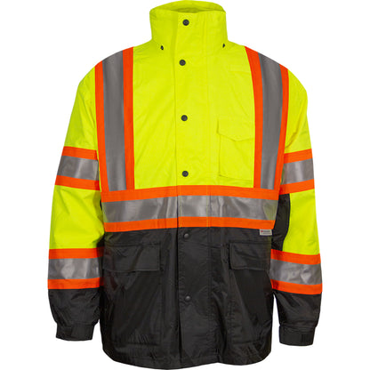 PIP Reflective Apparel 431CX ANSI Type R Class 3 Waterproof 3-Seasons Parka with X-Back - Outer Shell