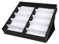 MCR Safety ESC10 - Black Eyewear Display Case - Holds 10 Pair Average Size Safety Glasses - Perfect for Show Displays and Sales Travel - Foldable Top Pivots to Form a Display Stand