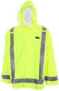 MCR Safety 500RJH - Luminator® Hi Vis Rain Gear - Lightweight Rain Jacket - Lime Polyester / Polyurethane Material - Meets ANSI/ISEA 107 2020 Standard - Type R Class 3 Compliant