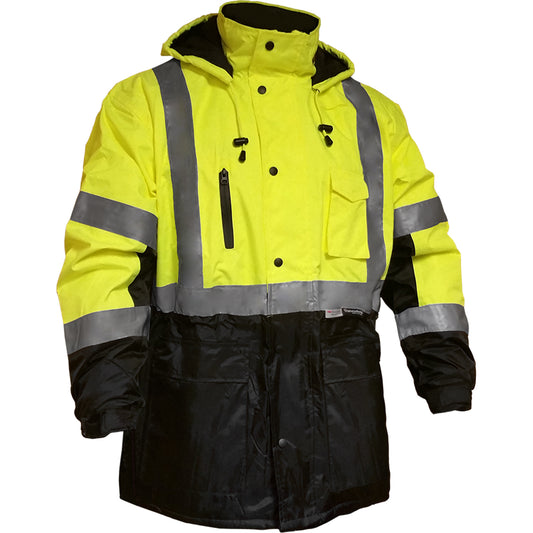 PIP Reflective Apparel 433ST ANSI Type R Class 3 Waterproof Parka with Segmented Tape
