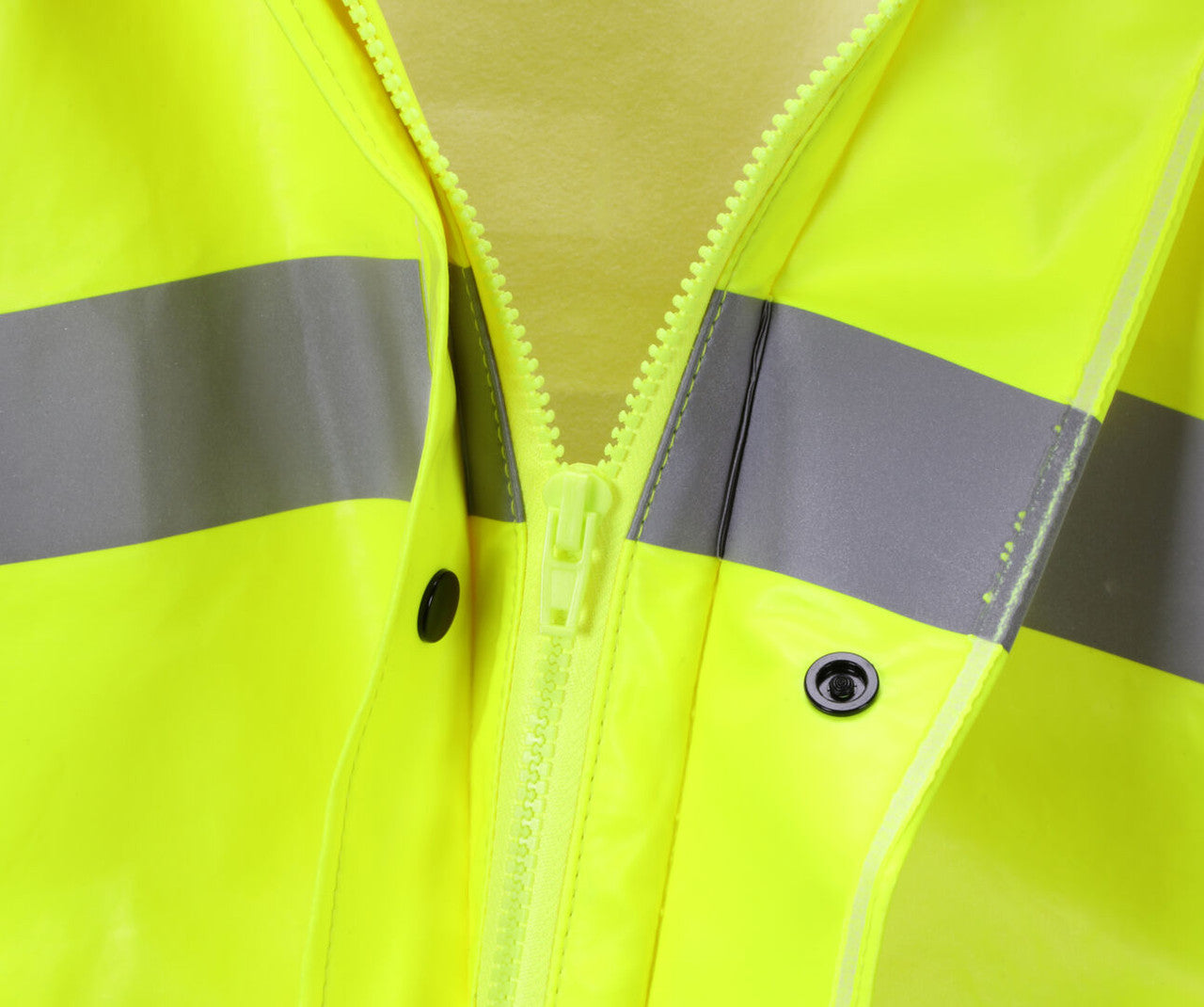 MCR Safety BJ238JH - Big Jake 2 Rainwear - PVC / Meta-Aramid Fabric - Flame Resistant Rain Jacket - ANSI Class 3 High Visibility Standard - CAT2 - Arc Rating ATPV 11 cal / cm² — manufacturer image 8