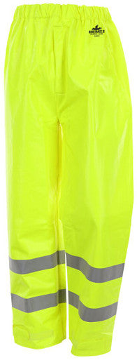 MCR Safety BJ238PW - Big Jake® 2 Rainwear -PVC / Meta-Aramid Fabric Flame Resistant Elastic Waist Pants - ANSI 107 Class E High Visibility Standard - Arc Rating ATPV 11 cal / cm²