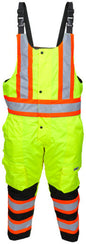 MCR Safety VT38BP - Vortex Hi-Vis Rainwear - Winter Pants - Insulated Rip-Stop Polyester/PU - Easy Release Suspenders - Meets ANSI/ISEA 107 2020 Standard - Class E Compliant Bib Pant - Protects in Temperatures as Low as -27° F