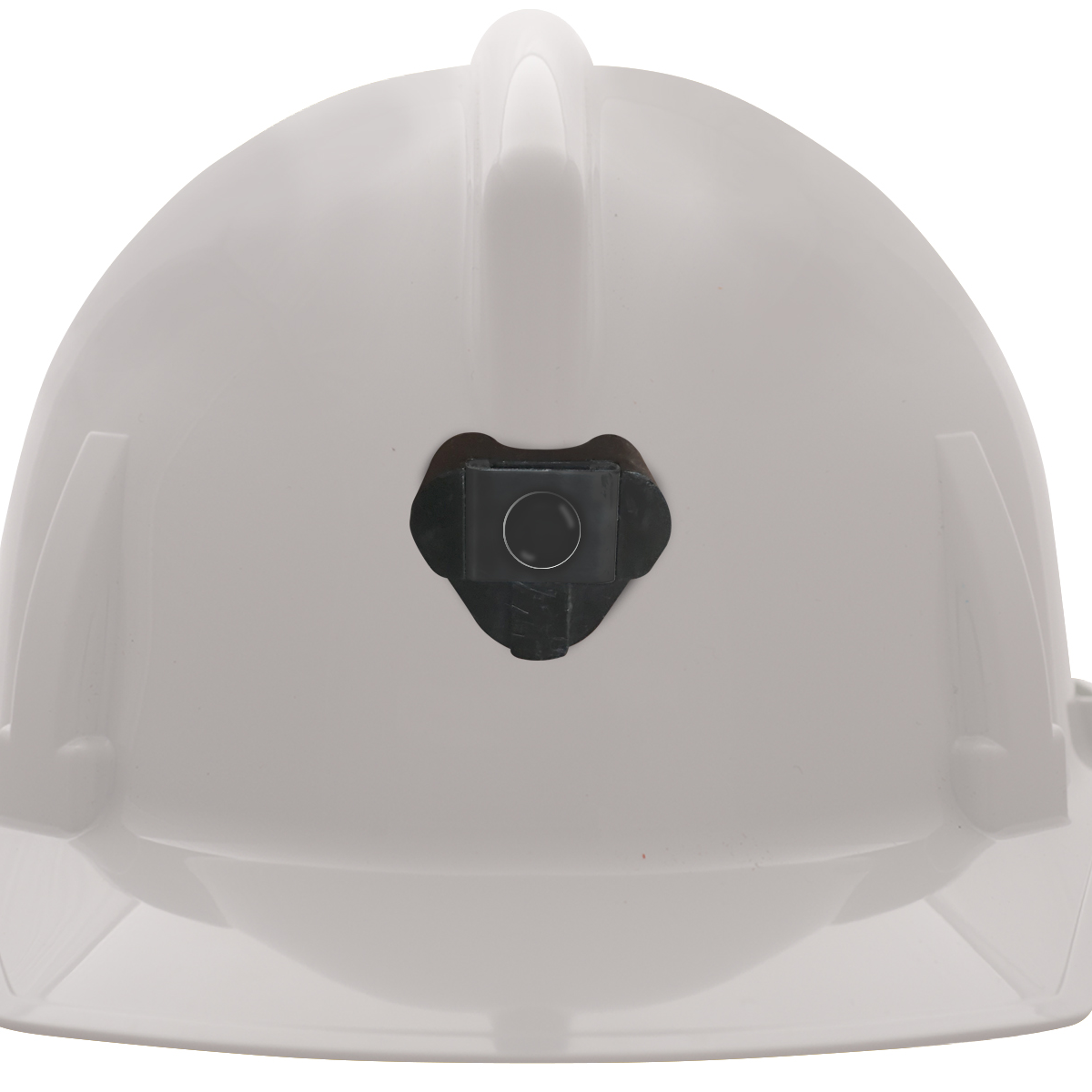 MSA Topgard® Hard Hat Cap Style - Topgard Slotted Cap, White, w/lamp bracket and cord holder, w/1-Touch Suspension