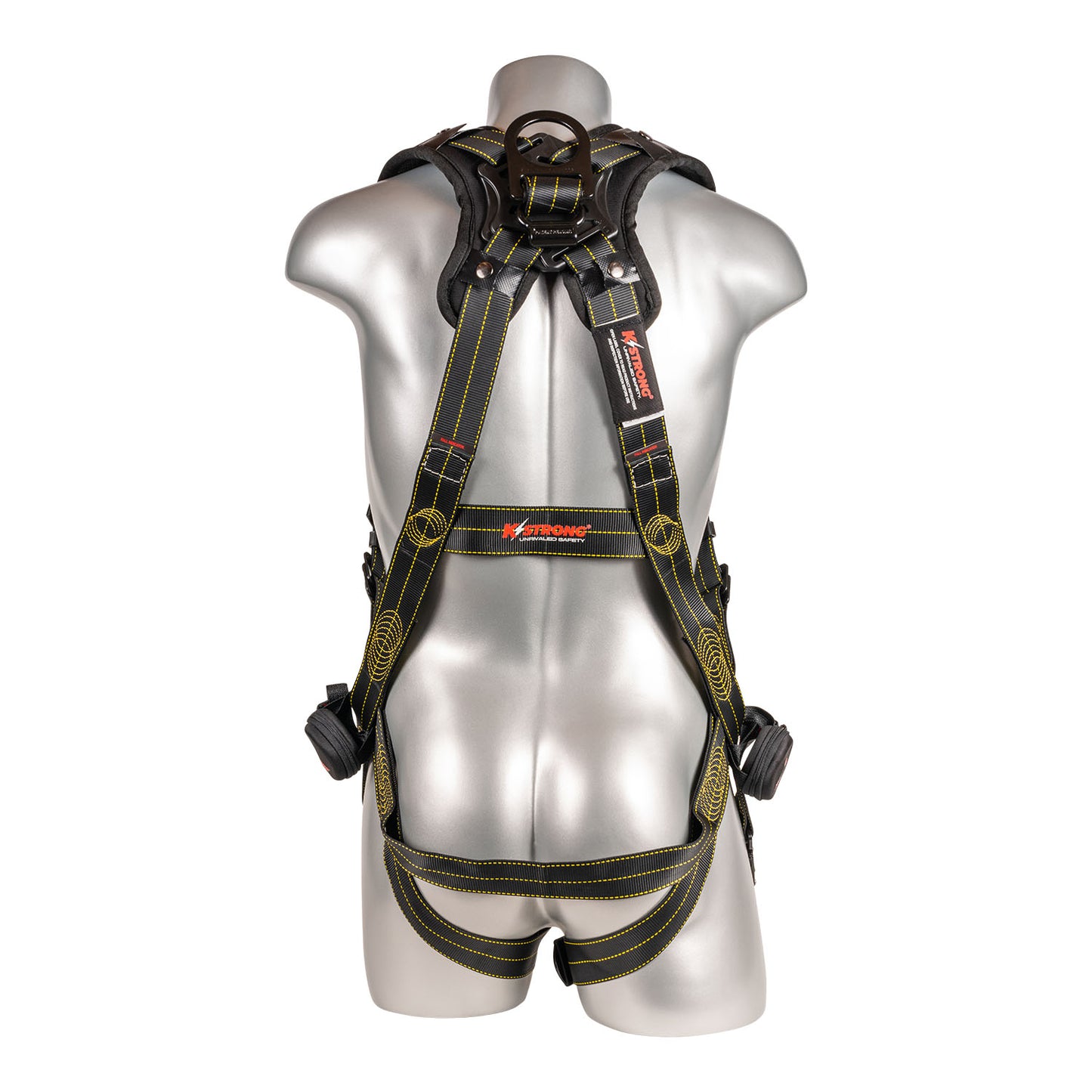 KStrong® Kapture™ Element 5-Point Full Body Harness with Revolta™ Oil and Water Repellent Webbing, 1 Enhanced Dorsal D-ring Plus™, Back/Shoulder Pad, Trauma Relief Straps, QC Chest and Legs – (ANSI)