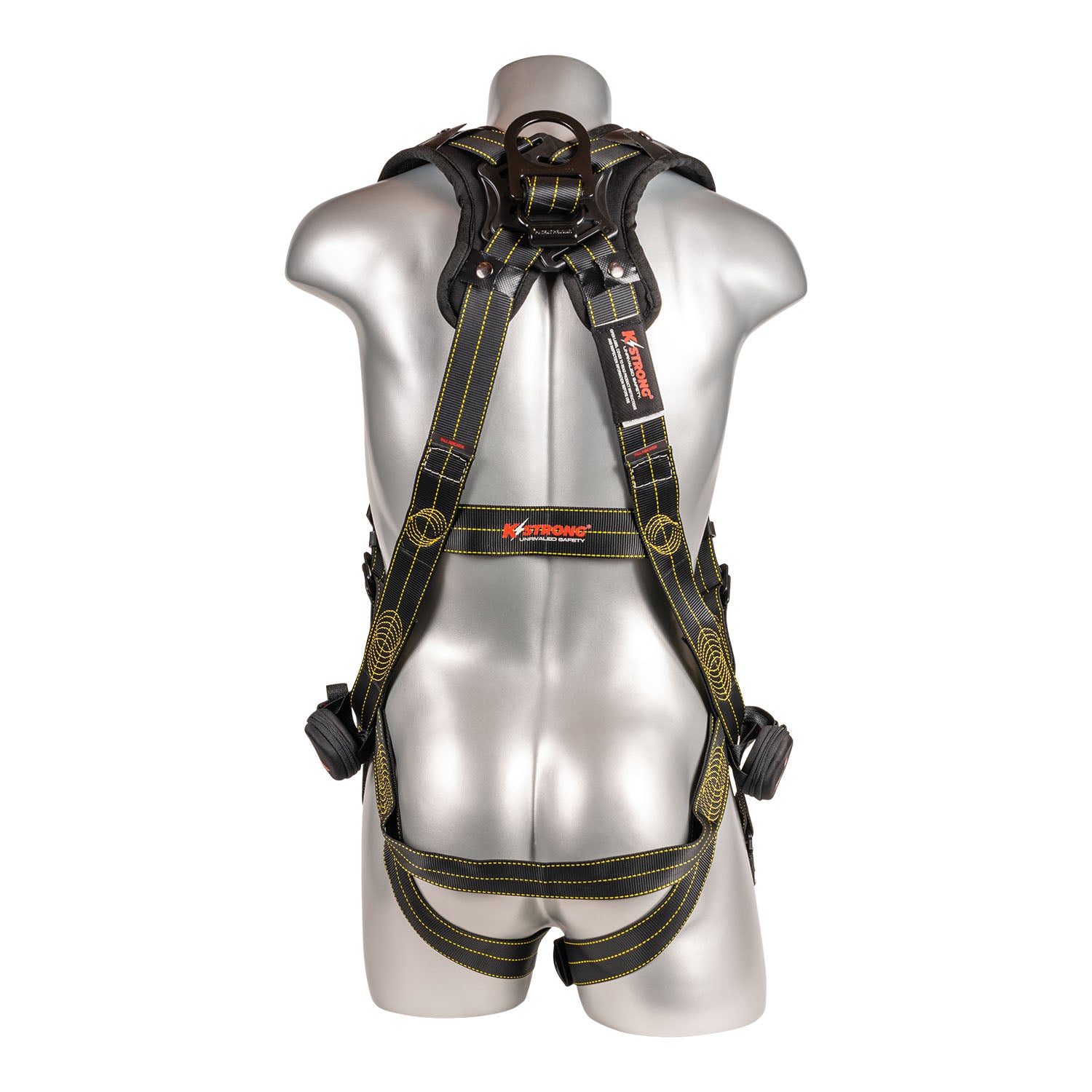 KStrong® Kapture™ Element 5-Point Full Body Harness with Revolta™ Oil and Water Repellent Webbing, 1 Enhanced Dorsal D-ring Plus™, Back/Shoulder Pad, Trauma Relief Straps, QC Chest and Legs – (ANSI)