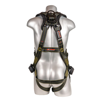 KStrong® Kapture™ Element 5-Point Full Body Harness with Revolta™ Oil and Water Repellent Webbing, 1 Enhanced Dorsal D-ring Plus™, Back/Shoulder Pad, Trauma Relief Straps, QC Chest and Legs – (ANSI)