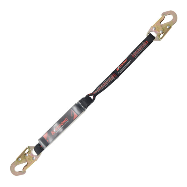 KStrong® 3 ft. Clear Pack Design Shock Absorbing Lanyard with Snap Hooks (ANSI)