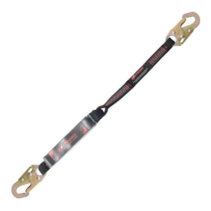 KStrong® 3 ft. Clear Pack Design Shock Absorbing Lanyard with Snap Hooks (ANSI)