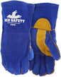 Insulated Welding Gloves, Split Cowhide, Select B+ Grade, Foam Lined, Gauntlet Cuff