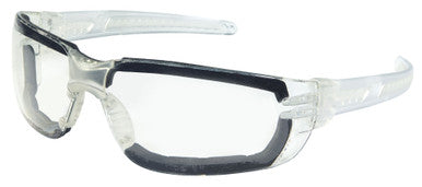 MCR Safety HK3 - Hulk® HK3 Series Safety Glasses - Frameless Design - Non-Slip Temples - Soft Secure TPR Nose Piece - Closed Cell Foam Lining