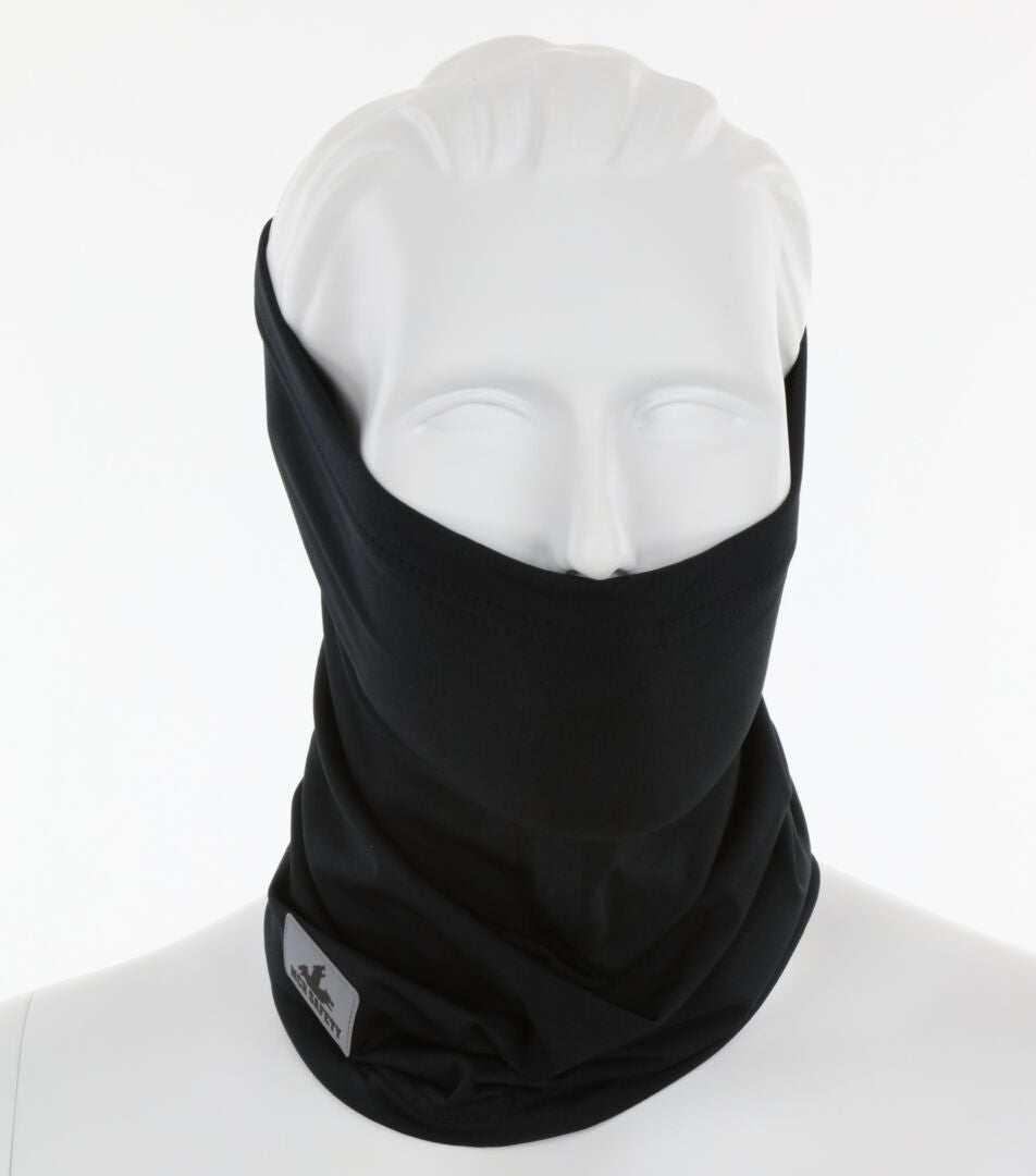 MCR Safety IG7 - Black Insulated Neck Gaiters - Polyester Spandex Fleece Stretch Fabric - One Size Fits All - Added Spandex Provides a Stretchable Snug Fit - Soft Inner Fleece is Warm and Comfortable — manufacturer image 2