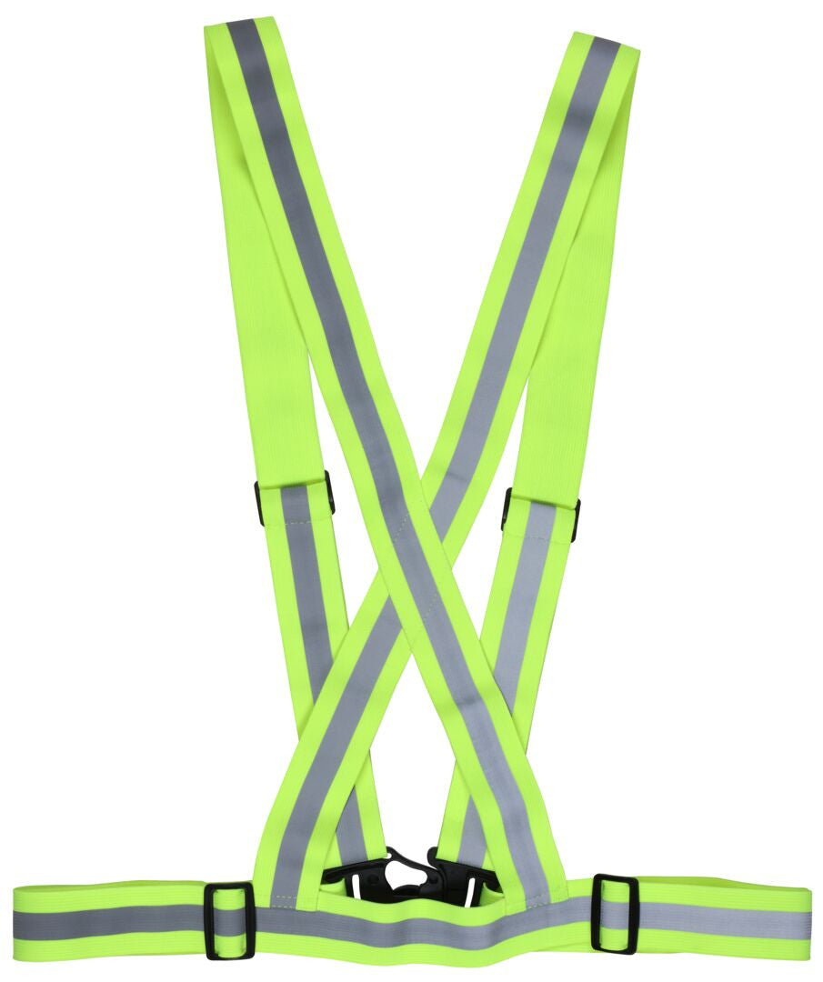 MCR Safety HVS18 - Sash with Full Elastic Stretch Bands - Stretch Silver Reflective Stripes - Adjustable Chest and Waist - Easy Release Front Closure - Fully Adjustable Sash Adds Hi-visibility Color and Reflectivity for Added Safety — manufacturer image 3