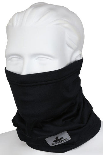 MCR Safety IG7 - Black Insulated Neck Gaiters - Polyester Spandex Fleece Stretch Fabric - One Size Fits All - Added Spandex Provides a Stretchable Snug Fit - Soft Inner Fleece is Warm and Comfortable