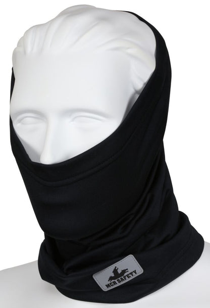 MCR Safety IG7 - Black Insulated Neck Gaiters - Polyester Spandex Fleece Stretch Fabric - One Size Fits All - Added Spandex Provides a Stretchable Snug Fit - Soft Inner Fleece is Warm and Comfortable — manufacturer image 3