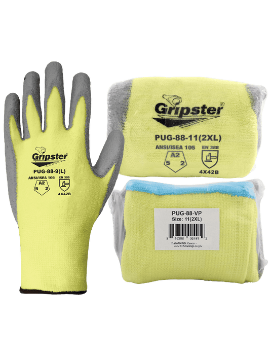 Samurai PUG-88-VP Chemical Handling Gloves - cut level A2 - tan