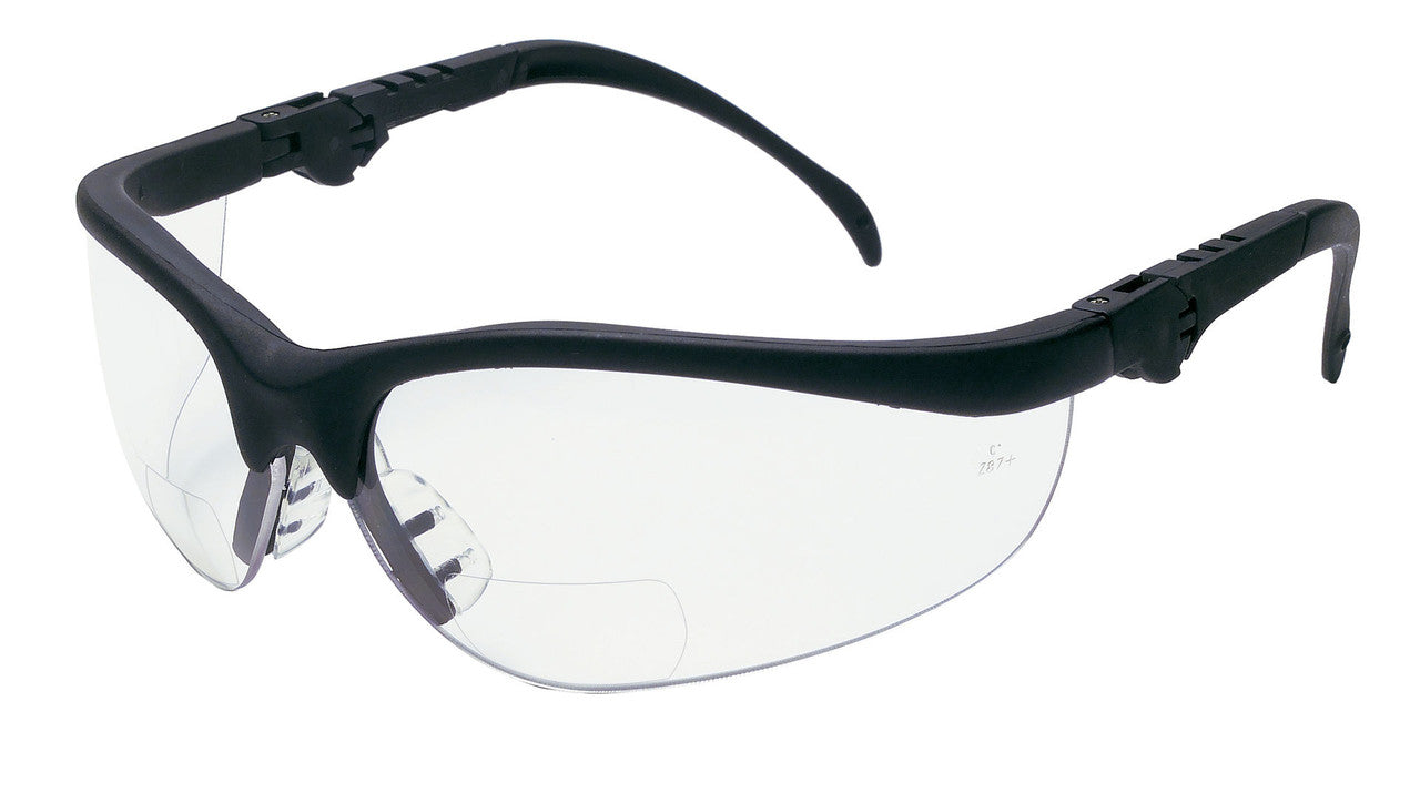 MCR Safety KD3 - Klondike® KD3 Safety Glasses - 5 Position Ratchet Action Spatula Temples - Adjustable Temple Length - Soft TPR Nosepiece — manufacturer image 12