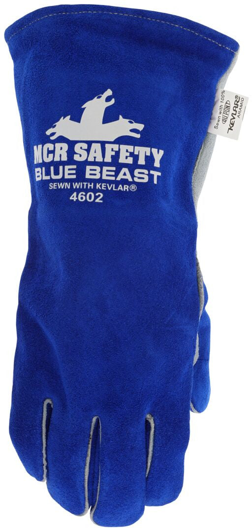 Blue Beast Cowhide Split Leather Welding Gloves, Foam Lined, 13"

Wait — I was told not to include size. Let me redo:

Blue Beast Premium Cowhide Split Leather Welding Gloves, Foam