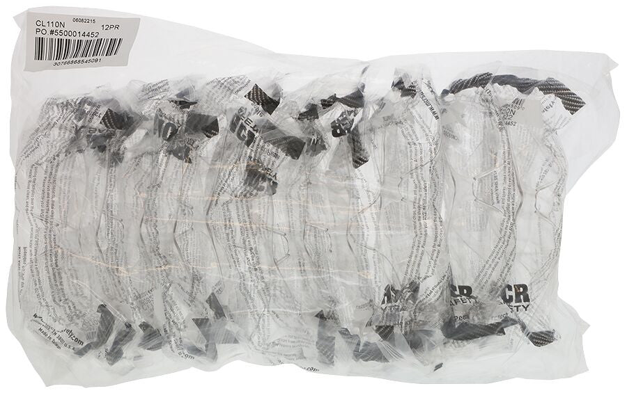 MCR Safety CL1N - Checklite® CL1N Series Safety Glasses - Excellent Orbital Seal and Fit - No Logos - Packaged 12 Pair per Polybag — manufacturer image 5
