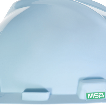 MSA V-Gard® Hard Hat Cap Style - V-Gard Slotted Cap, Robin Egg Blue, w/Staz-On Suspension