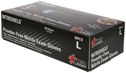 6012 - NitriShield™ Gloves - 6 mil (7.2 g) Powder Free Disposable Nitrile - Premium Medical Grade - Class 1 Medical Device - Textured Grip - 12 Inches - Passes ASTM D6978 to Handle Fentanyl Substances