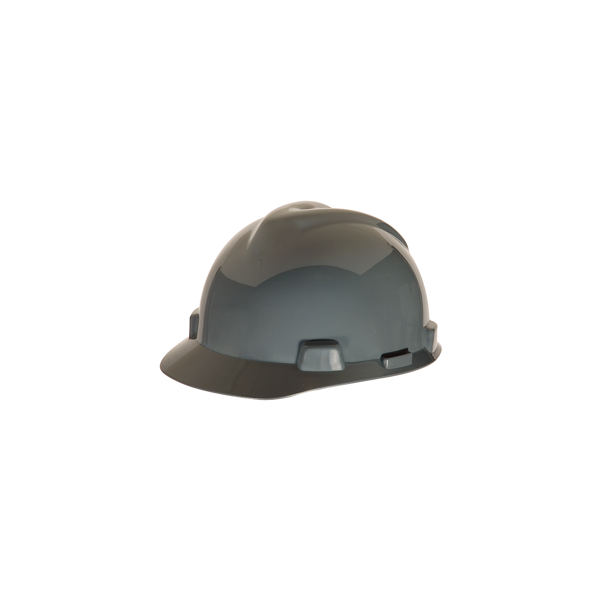MSA V-Gard® Hard Hat Cap Style - V-Gard Slotted Cap, Navy (Gray), w/Staz-On Suspension