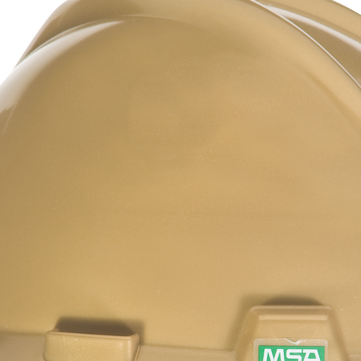 MSA V-Gard® Hard Hat Cap Style - V-Gard Slotted Cap, Gold w/ Staz-On Suspension, w/Fas-Trac III Suspension