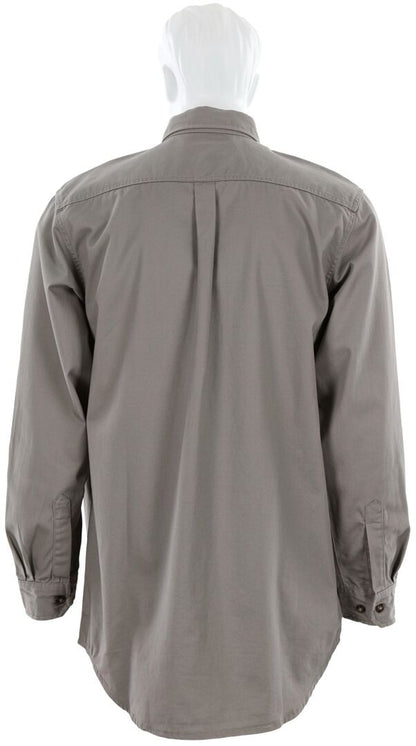 MCR Safety S1G - MCR Safety FR Gear - Flame Resistant (FR) Work Shirt - 100% Cotton - Gray Flame Resistant Shirt - NFPA 70E and NFPA 2112 Compliant — manufacturer image 3