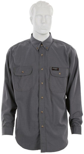 MCR Safety SBS1001 - Summit Breeze® Flame Resistant (FR) Shirt - Gray 5.5-ounce Inherent Blend Material - Long Sleeve with Vented Underarms and Back - CAT-2 - ASTM F1930 Tested - Less Than 5% Body Burn when Worn with our P2D FR Jeans