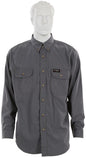 MCR Safety SBS1001 - Summit Breeze® Flame Resistant (FR) Shirt - Gray 5.5-ounce Inherent Blend Material - Long Sleeve with Vented Underarms and Back - CAT-2 - ASTM F1930 Tested - Less Than 5% Body Burn when Worn with our P2D FR Jeans